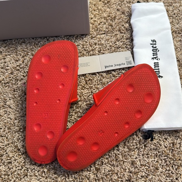 Used -Palm Angels Pool Slider 'Red' Size 38/5 - Picture 4 of 4